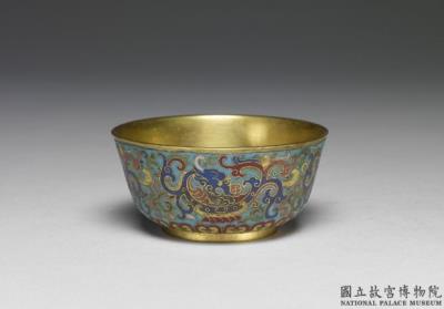 图片[2]-Drawer of copper bowls with kui-dragon decoration in cloisonne enamels, Qing dynasty, Qianlong reign (1736-1795)-China Archive